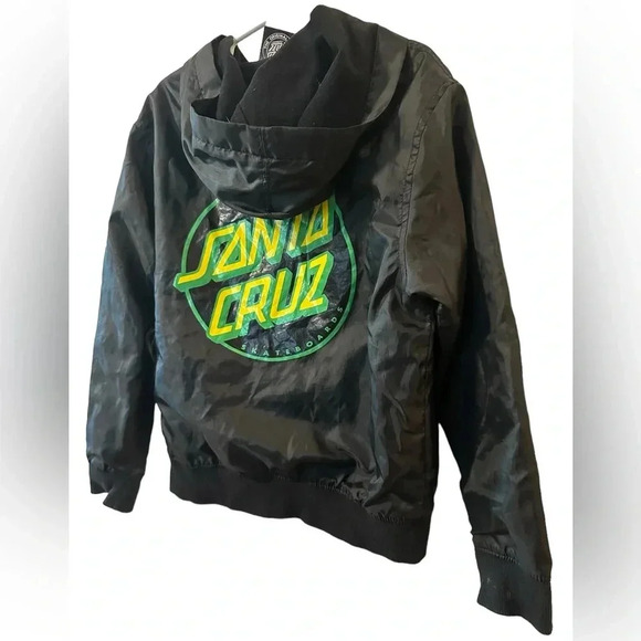 Santa Cruz Classic Dot Hooded Youth Windbreaker Jacket - Picture 2 of 5